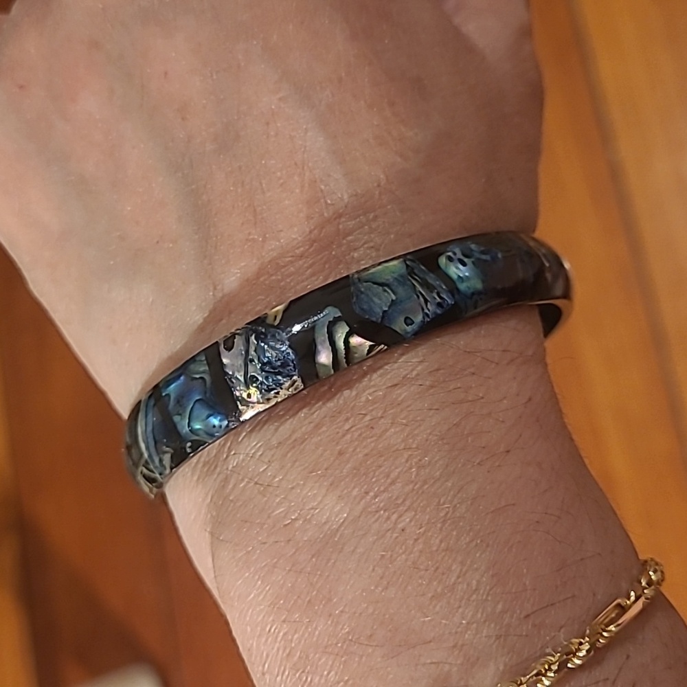 Elegant Paua Shell Abalone Shell Bangle Bracelet … - image 7